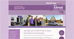Desktop Screenshot of bestattungen-schaack.de
